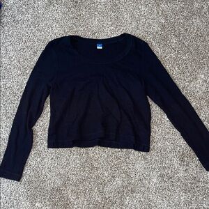 Old Navy Black Long Sleeve Tee